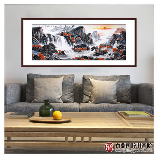 高云鹏《富水长流》68*178cm 山水横幅作品 客厅/卧室挂画 商品图3