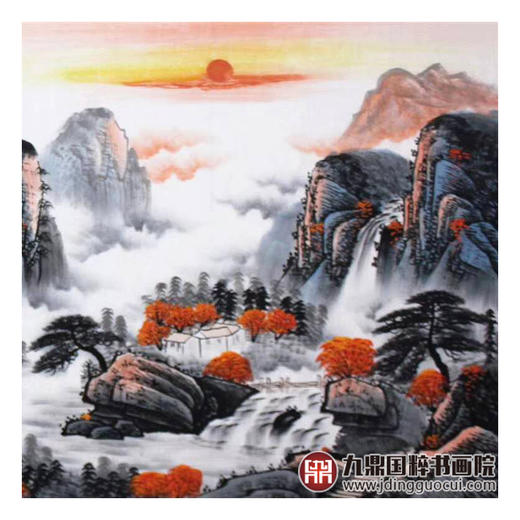 高云鹏《富水长流》68*178cm 山水横幅作品 客厅/卧室挂画 商品图6