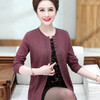 XX-984593假两件羊绒衫大码针织衫开衫 商品缩略图1