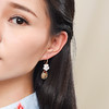 JGL-03220160贝壳花花朵耳环个性复古金属耳环原创设计首饰 商品缩略图1