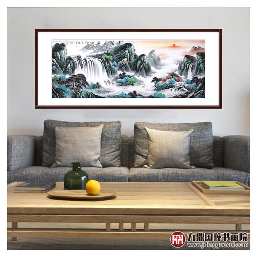 高云鹏《源远流长》68*178cm 山水横幅作品 客厅/卧室挂画 商品图3