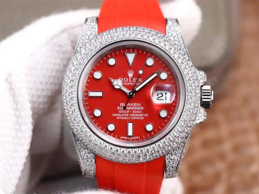 劳li士改装潜航者水鬼‬玩毒货，用采用Eta2836全自动械机‬机芯，送一付橡胶表带，男士腕表，皮表带，密底，自动机械机芯 商品图0