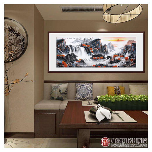 高云鹏《富水长流》68*178cm 山水横幅作品 客厅/卧室挂画 商品图2