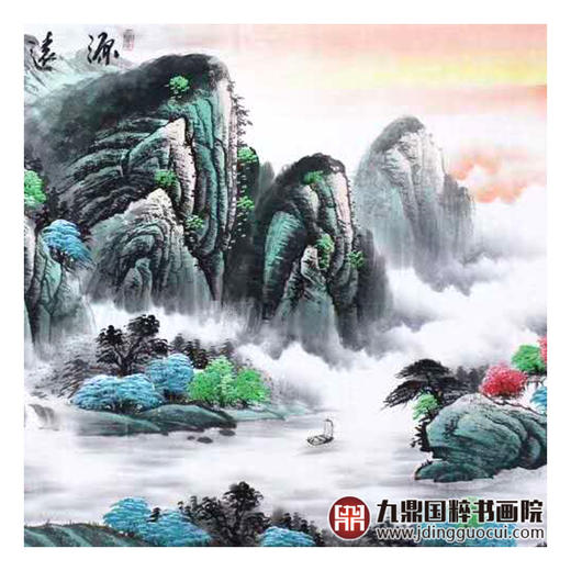 高云鹏《源远流长》68*178cm 山水横幅作品 客厅/卧室挂画 商品图5