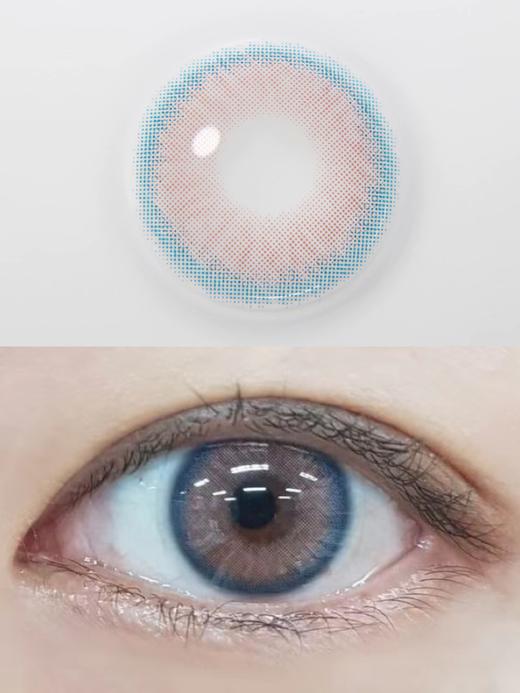 小糯粉（硅水凝胶）约14.0mm【年抛】【瞳孔偏大可能会挡视线，介意慎拍】 商品图0