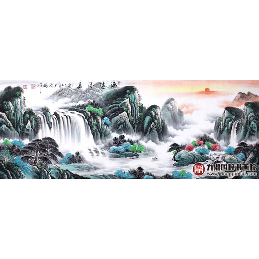 高云鹏《源远流长》68*178cm 山水横幅作品 客厅/卧室挂画 商品图1