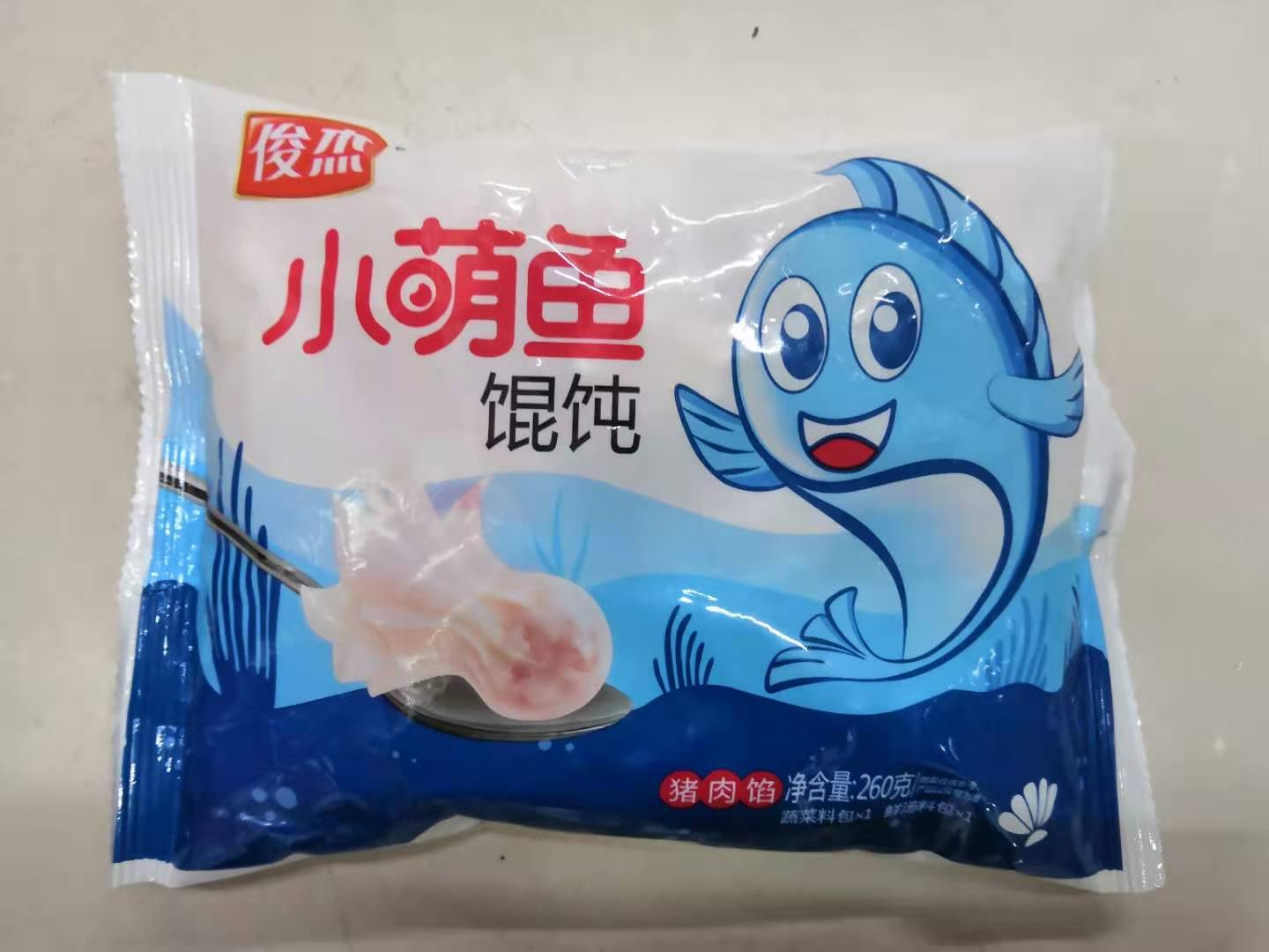 【10元3袋】俊杰小萌鱼馄饨（0803216）