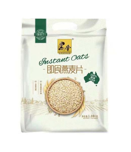 【15.9元/袋】黑牛即食燕麦片1.08kg（0300557） 商品图0
