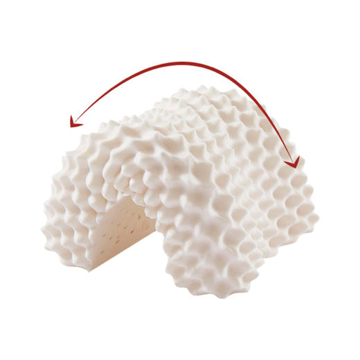 【家庭装/一对装】一默泰国进口天然乳胶乳胶枕成人榴莲型乳胶枕 贴合颈椎 护颈枕 商品图8