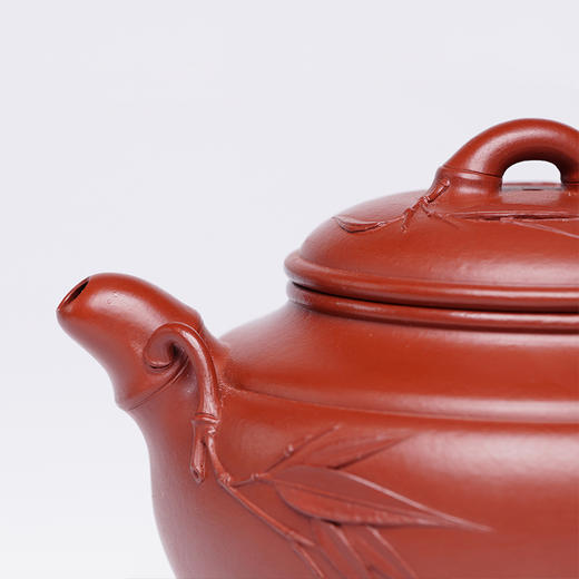 龙德堂陶艺 陈宗宝制 《竹 缘》原矿大红袍 300cc 库存咨询客服 商品图4