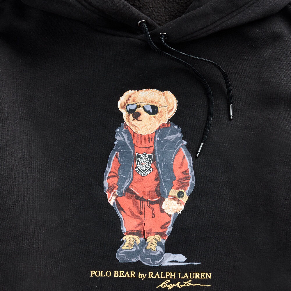 polo小熊连帽衫