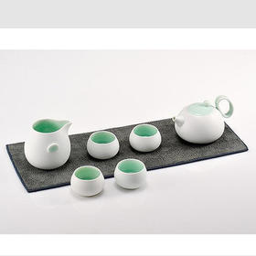 玉青瓷 旅行装系列  一壶四杯一公道 旅行礼盒包装 石上清泉