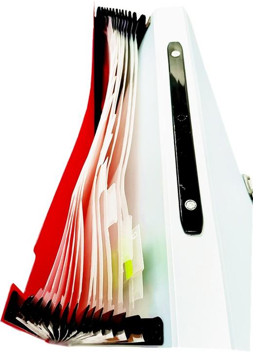 A4风琴包手提风琴包松紧带风琴包12格12层 商品图6