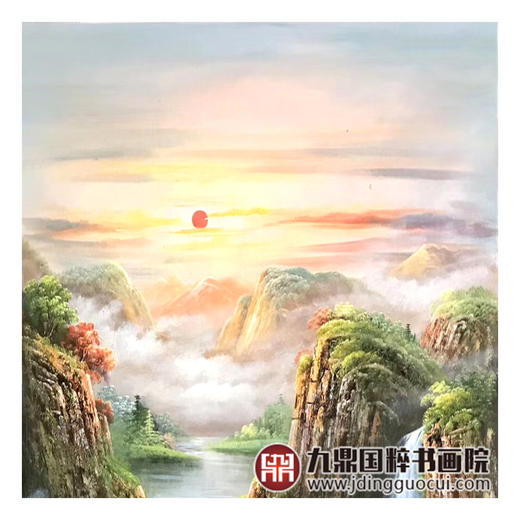 郑一坡《风景油画》70*180cm 油画竖幅作品 客厅/玄关挂画 商品图4