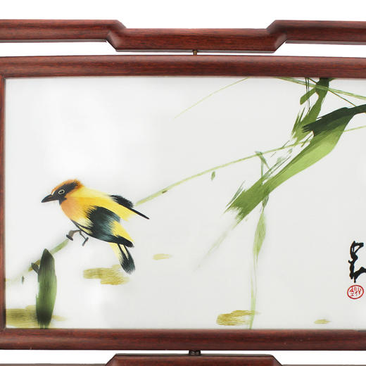 刺绣赵红育工作室双面绣《写意花鸟》 商品图1