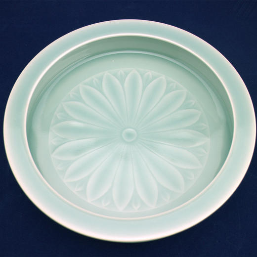 青瓷陈永德手工《莲花洗》 商品图0