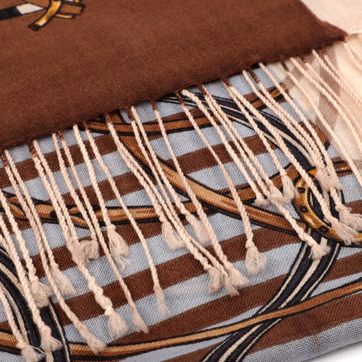 法国品牌renoma 出口韩国 60支羊毛时尚长巾 商品图5