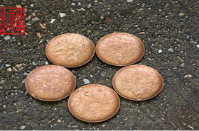 锔钉锤纹圆平托