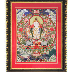 缂丝王玉祥《四臂观音唐卡》