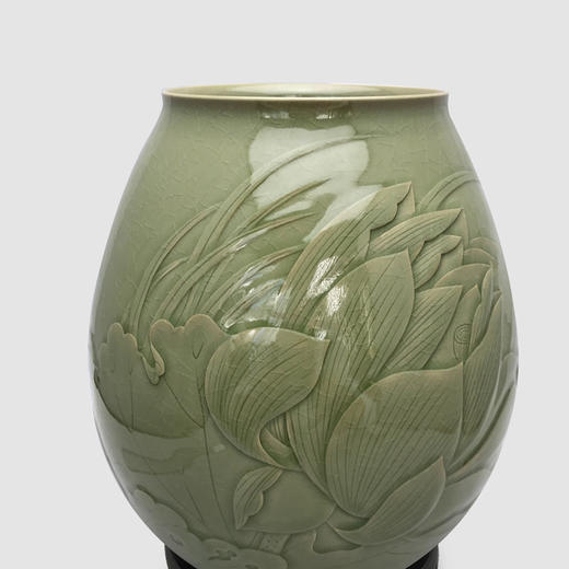 青瓷潘建波青釉《风荷》 商品图1