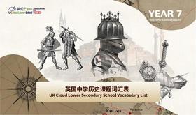 【电子版】英国中学历史课程词汇表-Year7