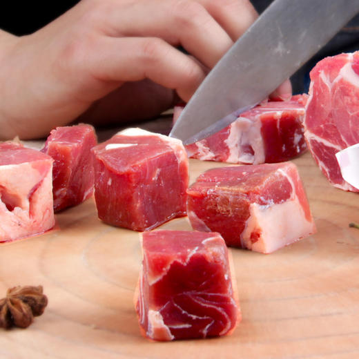 【羔羊肉块500g】细毛羊 羔羊肉块 炖羊肉内蒙古羊肉食材 商品图3