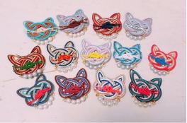 【上4】水引细工小猫胸针/钥匙扣 商品图0