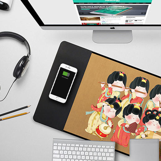 无线充唐代仕女鼠标垫 商品图1