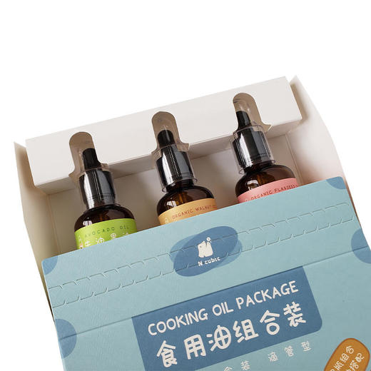 N-cubic恩库克宝宝吃的辅食核桃油亚麻籽油牛油果油组合装 商品图3
