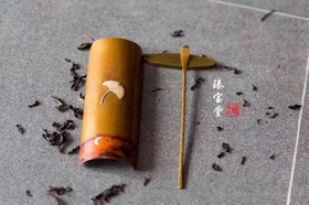银杏叶月牙茶则（中）