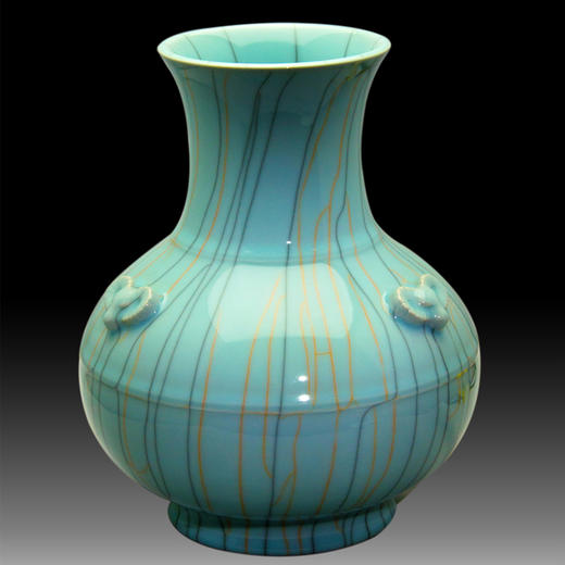 青瓷潘建波奇纹异彩系列《三羊开泰》 商品图0