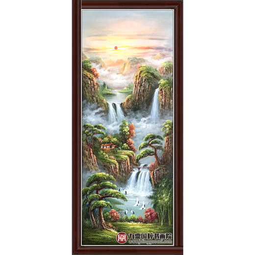 郑一坡《风景油画》70*180cm 油画竖幅作品 客厅/玄关挂画 商品图0