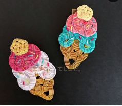 【上4】水引细工冰激凌胸针/钥匙扣