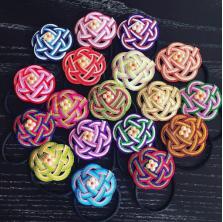 【上4】水引细工茶花胸针/钥匙扣 商品图0