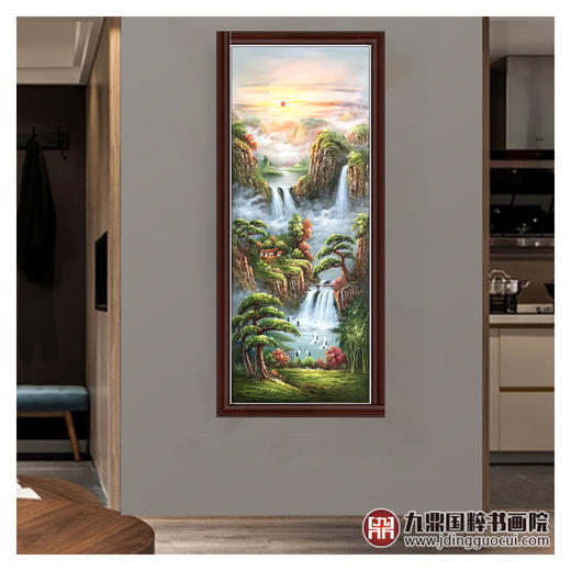 郑一坡《风景油画》70*180cm 油画竖幅作品 客厅/玄关挂画 商品图3