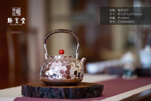 臻宝堂龟甲天下中银壶 商品图0