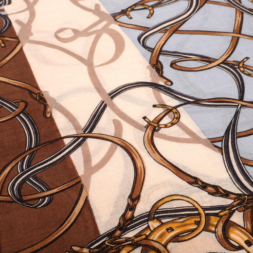 法国品牌renoma 出口韩国 60支羊毛时尚长巾 商品图3