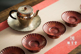 菊瓣茶托（高托底）