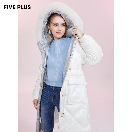 FIVE PLUS2020新款女冬装狐狸毛领长款羽绒2RN4333530620 商品图1