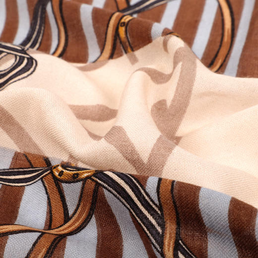 法国品牌renoma 出口韩国 60支羊毛时尚长巾 商品图2