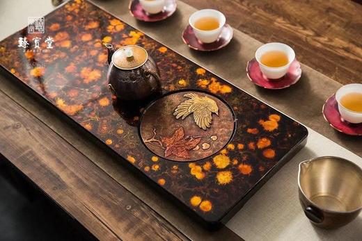 漆茶盘-玉兔竹林 商品图0