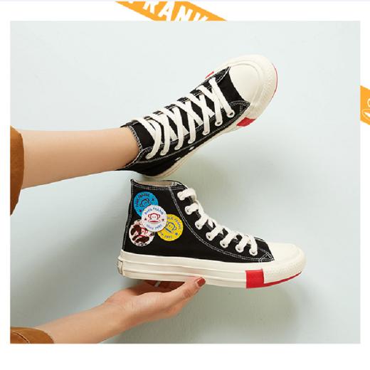 大嘴猴泫雅风高邦帆布鞋情侣款 商品图4