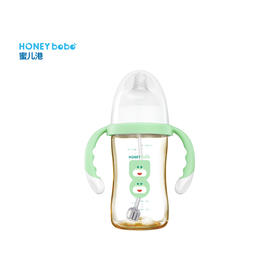 蜜儿港宽口径自动带柄PPSU奶瓶240ml MA080#