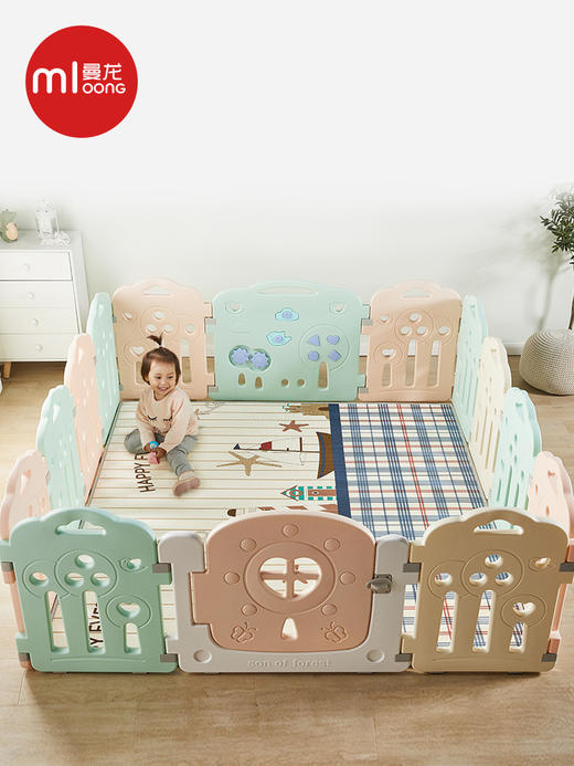  曼龙 整体双包XPE爬行垫180*150*2cm 商品图2