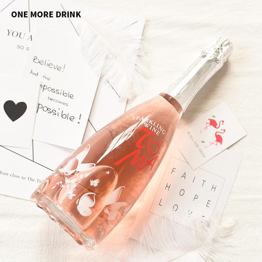 网红气泡酒 TOMA朵玛桃红起泡酒葡萄酒 玫瑰花气泡酒 少女气泡酒 西班牙进口  商品图0