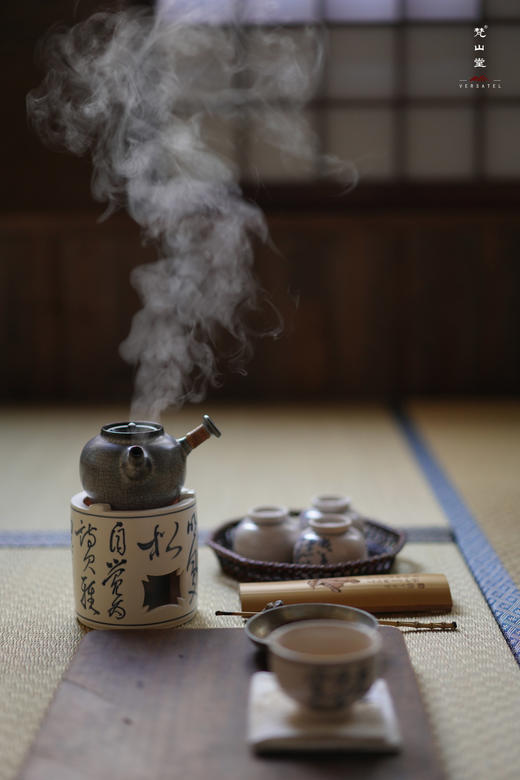 酒精炉-梵山堂-青花诗文直身酒精炉 商品图2