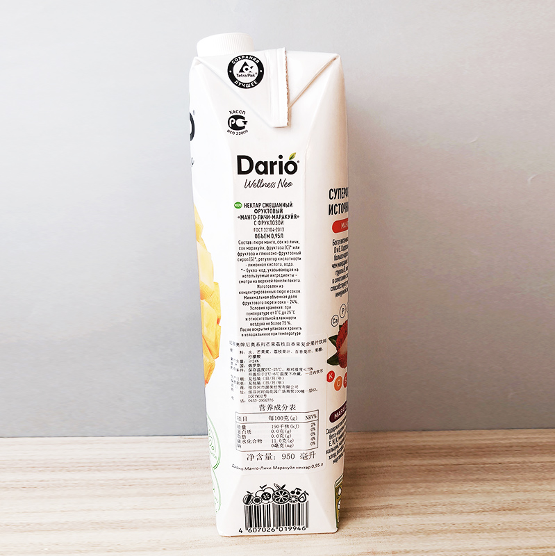 达里奥尼奥系列芒果荔枝百香果复合果汁饮料950ml