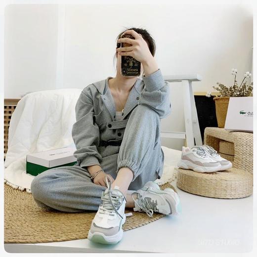 【复古百搭，ins摩登风】卡帝乐鳄鱼老爹鞋时尚拼色内增高女鞋 商品图3