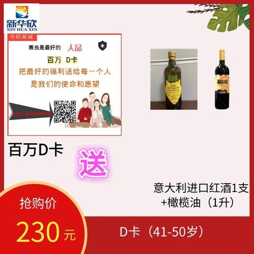 百万D卡送意大利红酒+橄榄油 商品图0