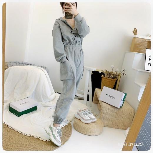 【复古百搭，ins摩登风】卡帝乐鳄鱼老爹鞋时尚拼色内增高女鞋 商品图0